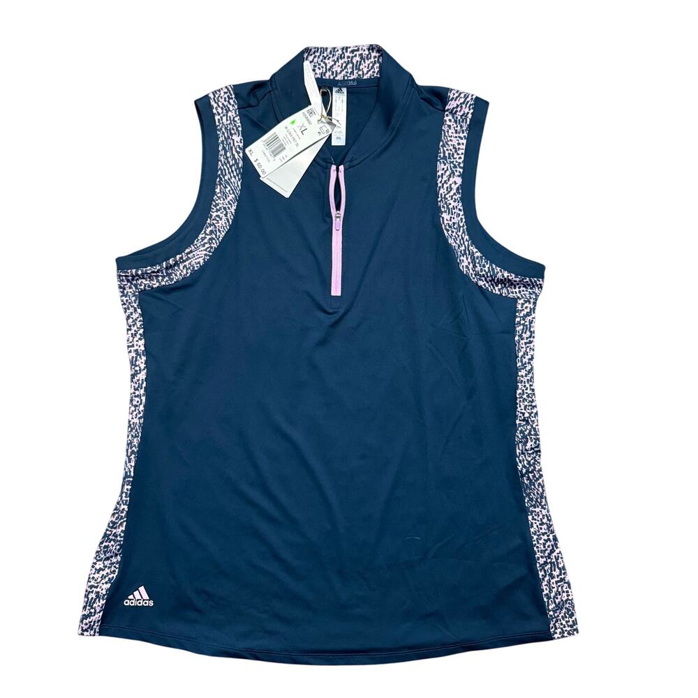 NWT Adidas Ultimate 365 Print Sleeveless Polo Size XL